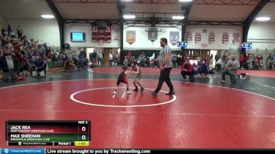 1 lbs 5th Place Match - Jack Rea, Fort Madison Wrestling Club vs Max Sheehan, Mediapolis Wrestling Club