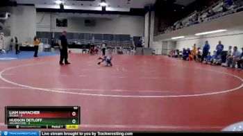 50 lbs Quarterfinals (8 Team) - Liam Hamacher, Becker vs Hudson Detloff, Holdingford