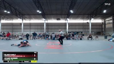 165 lbs Round 3 (4 Team) - Blake Early, Grangeville Youth Wrestling vs Ryder Barber, Hawks WC