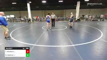 136 lbs Round Of 16 - Tyler Whitford, NJ vs Beau Waldron, MO