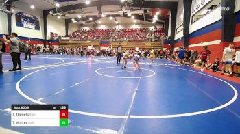 106 lbs Quarterfinal - Tucker Daniels, Bristow vs Ty Walter, Bixby HS Boys