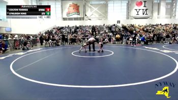 45 lbs Champ. Round 1 - Colton Torres, Indian River Pee Wee Wrestling Club vs Lynleigh King, Alexander Tri-Town Wrestling