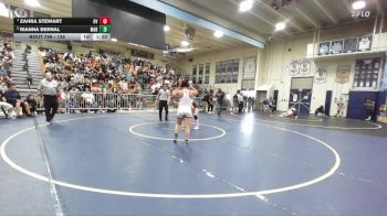 135 lbs 1st Place Match - Zahra Stewart, Orange Vista vs Rianna Bernal, Marina