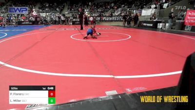 52 lbs Consi Of 8 #1 - Porter Flanery, Cowboy Wrestling Club vs Liam Miller, Sebolt Wrestling Academy