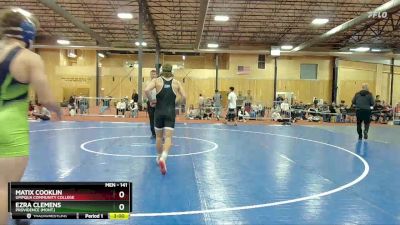 141 lbs Cons. Semi - Ezra Clemens, Providence (Mont.) vs Matix Cooklin, Umpqua Community College