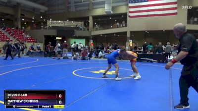 125 lbs Round 4 - Devin Ehler, IL vs Matthew Crimmins, IA