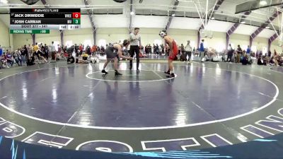 141 lbs Semifinal - Jack Dinwiddie, Wheeling University vs Josh Carman, Mount Union