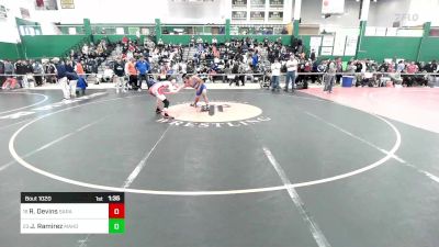 118 lbs Quarterfinal - Ryan Devins, Saranac vs Joseph Ramirez, Mahopac