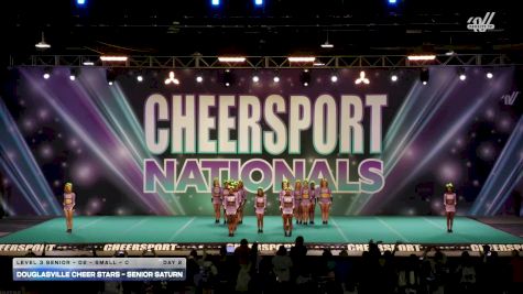 Douglasville Cheer Stars - Senior Saturn [2026 L3 Senior - D2 - Small - C Day 2] 2026 CHEERSPORT National All Star Cheerleading Championship