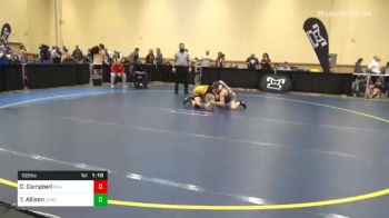 102 lbs Prelims - Cole Campbell, Palisades vs TJ Allison, Canon-McMillan