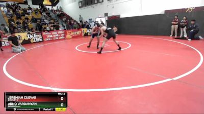 138 lbs Quarterfinal - Arno Vardanyan, Birmingham vs Jeremiah Cuevas, Downey B