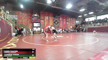 190 lbs Semifinal - Cameron Vinson, Union County vs Caden Thacker, Evansville Mater Dei