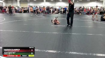 72 lbs Round 7 (8 Team) - Maddox Plambeck, Terps East Coast Elite vs Matthew Bly, Kraken Red