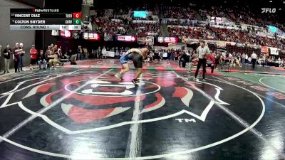 A - 175 lbs Cons. Round 1 - Vincent Diaz, Three Forks/Ennis vs Colton Snyder, Corvallis