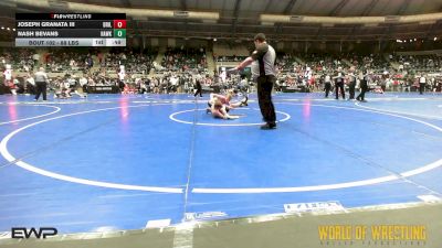 88 lbs Consi Of 32 #2 - Joseph Granata III, Driller Wrestling Club vs Nash Bevans, Hawkeye Wrestling Academy