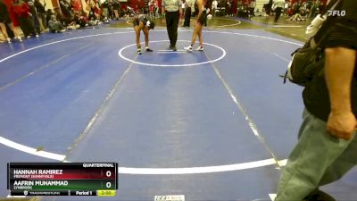 110 lbs Quarterfinal - Aafrin Muhammad, Lynbrook vs Hannah Ramirez, Fremont (Sunnyvale)