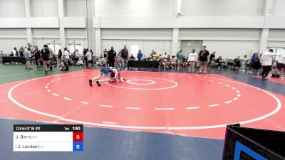 102 lbs Consi Of 16 #2 - Jerry Barry, Ohio vs Jaxon Lambert, Alabama