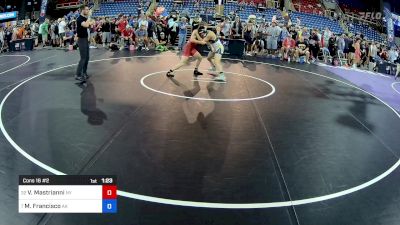 120 lbs Cons 16 #2 - Vincent Mastrianni, NY vs Max Francisco, AK