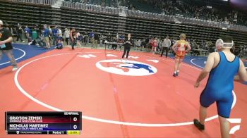 165 lbs Semifinal - Grayson Zemski, Sheridan Wrestling Club vs Nicholas Martinez, Natrona Colts Wrestling
