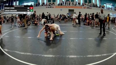 132 lbs Champ. Round 1 - Lukas Grodzki, Blue Knights (BKWC) vs Ethan Lowe, Individual