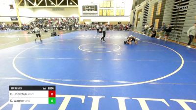 125B lbs Rr Rnd 3 - Caleb Uhorchuk, Army West Point vs Carson Wagner, Binghamton