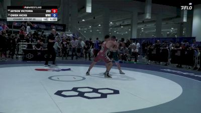 72 kg Champ. Rd Of 32 - Jayson Victoria, Community Youth Center - Concord Campus Wrestling vs Owen Hicks, West Point Wrestling Club