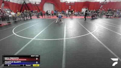 195 lbs Cons. Round 2 - Nick Friemoth, Fennimore Wrestling Association vs Maximus Elliott, Wisconsin