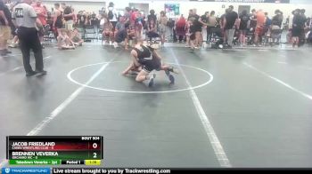 80 lbs Quarterfinal - Brennen Veverka, Orchard WC vs Jacob Friedland, Canes Wrestling Club