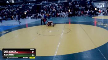 150 lbs Champ. Round 1 - Kade Abbey, Kearney Matcats vs Tate Schafer, McCook Wrestling Club