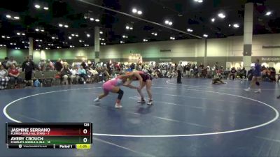 125 lbs Round 2 (16 Team) - Avery Crouch, Charlie`s Angels-IL Blk vs Jasmine Serrano, Florida Girls All Stars