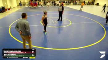 150 lbs Placement (4 Team) - Heath Deming, PEM (Plainview/Elgin/Millville) vs Cashton Landherr, Maple River/United South Central