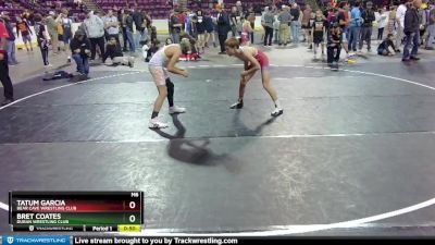 97 lbs Cons. Round 4 - Bret Coates, Duran Wrestling Club vs Tatum Garcia, Bear Cave Wrestling Club