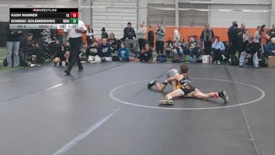 72 lbs Round 5 (10 Team) - Kash Warner, Kardiac Kidz vs Dominic Golembiewski, Neighborhood Wrestling