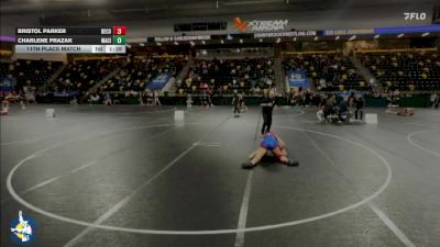 140 lbs 11th Place Match - Charlene Prazak, Mason City vs Bristol Parker, Decorah