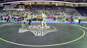 Girls-135 lbs Quarterfinal - Kennedi Wahmhoff, Manton Hs Girls vs Adeline Tuccini, Allen Park H.s. Girls