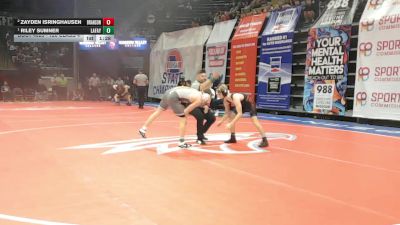 126 Class 4 lbs Champ. Round 1 - Riley Sumner, Lafayette (Wildwood) vs Zayden Isringhausen, Branson