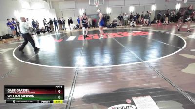 182 lbs Champ. Round 1 - Gabe Grassel, Coeur D`Alene High School vs William Jackson, Gonzaga Prep