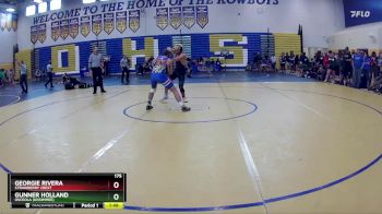 175 lbs Quarterfinal - Gunner Holland, Osceola (Kissimmee) vs Georgie Rivera, Strawberry Crest