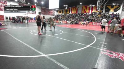 165 lbs Cons. Round 1 - Logan Chickanosky, Oak Hills vs Mat Ventura, Coachella Valley