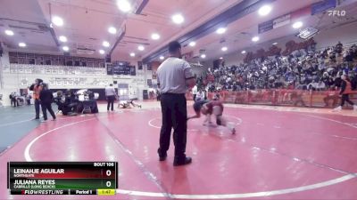 105 lbs Champ. Round 2 - Juliana Reyes, Cabrillo (Long Beach) vs LeiNahje Aguilar, Northgate