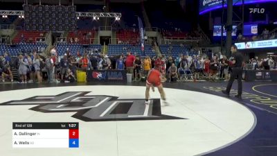 120 lbs Rnd Of 128 - Aiden Dallinger, Indiana vs Aidan Wells, South Dakota