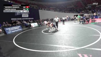 4A Boys 165 lbs Semifinal - Maverick Heimbuck, Scappoose Boys vs Griffin Copple, Cascade Boys