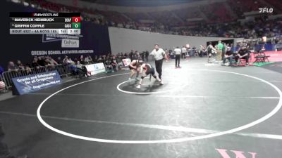 4A Boys 165 lbs Semifinal - Maverick Heimbuck, Scappoose Boys vs Griffin Copple, Cascade Boys