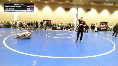 113 lbs Cons. Round 3 - Brayden Buchanan, Vermont vs Jake Benyo, Pennsylvania