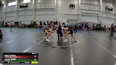 120 lbs Round 3 (8 Team) - Lucas Ward, WV Wild vs Jack Young, Contenders WA Green