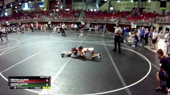 65 lbs Cons. Round 3 - Hayden Saxton, Weeping Water vs Tristan Allison, The Best Wrestler