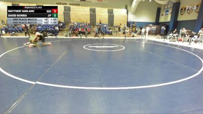 157 lbs 3rd Place Match - Matthew Garland, Randolph College vs David Norris, Apprentice School