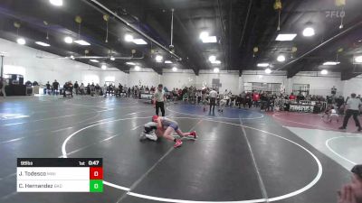 98 lbs Consi Of 4 - Jaxon Todesco, Mini Avengers vs Carlos Hernandez, Bad Cat Wrestling Club