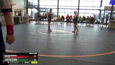 190 lbs Round 3 - Lucas Booth, Linn-Mar vs Carsyn Hand, Prairie, Cedar Rapids