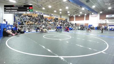 120 lbs Champ. Round 1 - Jacob Jimenez, Bishop Amat vs James Pedroza, Azusa